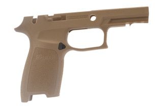 Sig Sauer medium carry coyote grip shell for P250 / P320 x-series 9mm offers an ergonomic grip in a durable polymer frame